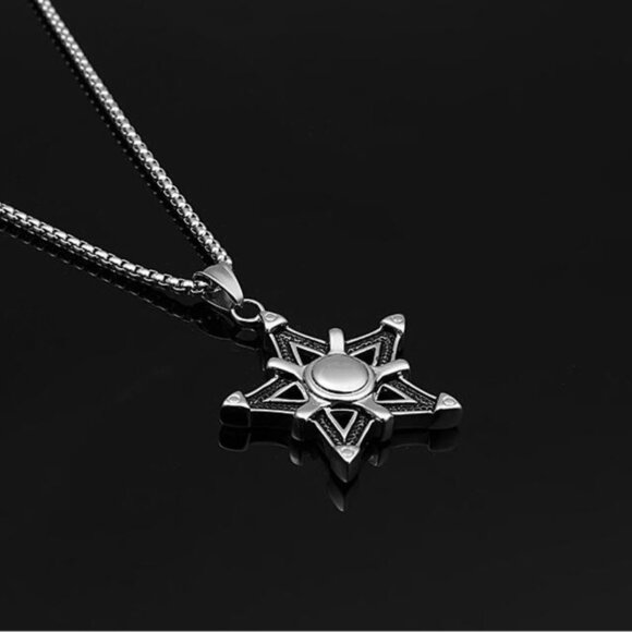 ❤️Fashion anime Pentagram Shape Necklace, N90201P121 - Picture 8 of 10